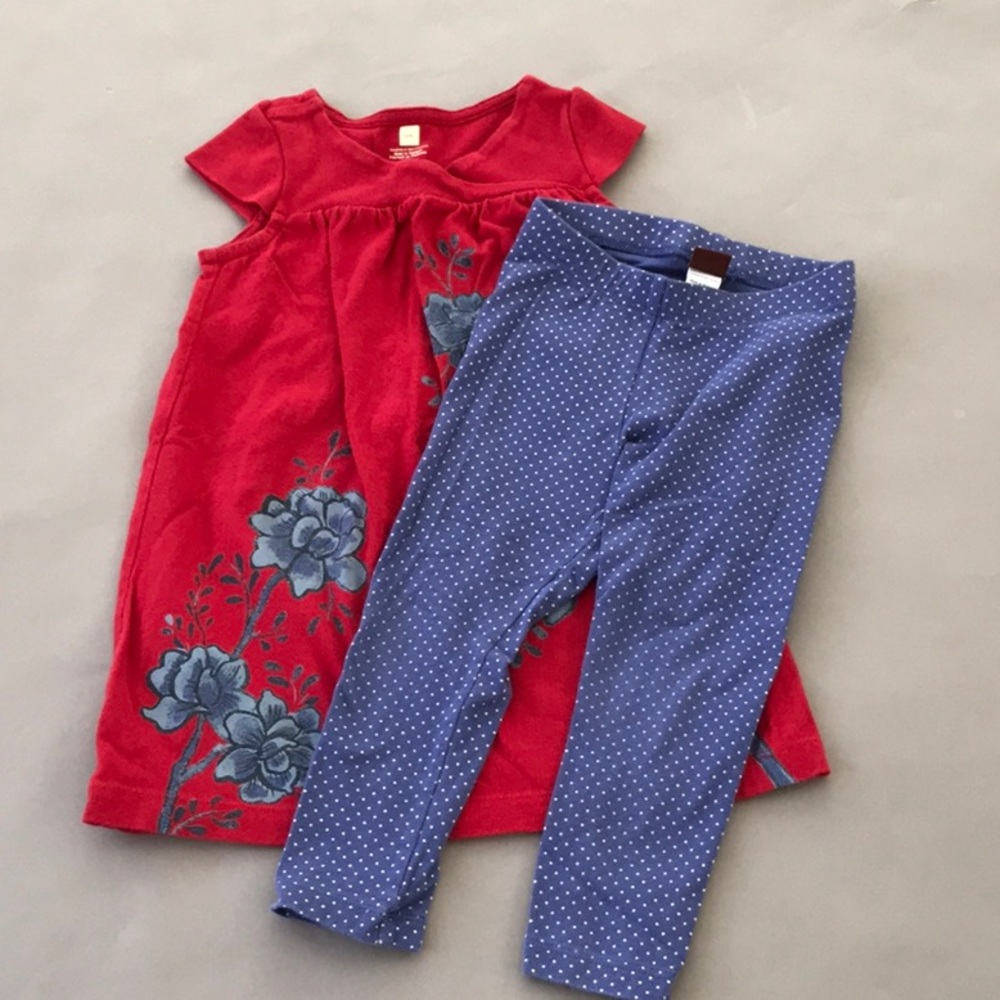 Tea Collection dress and leggings